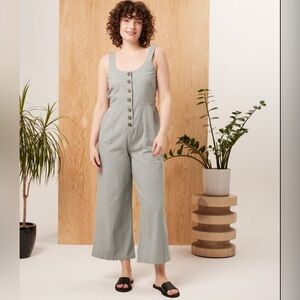 NWT Known Supply Organic Cotton Starlette Jumpsuit W Pockets & Adjustable Straps
